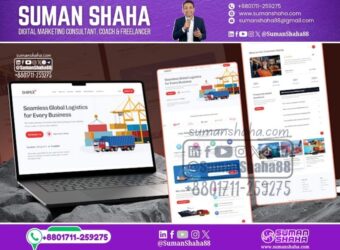 Professional Logistics Company Website Design Using WordPress
