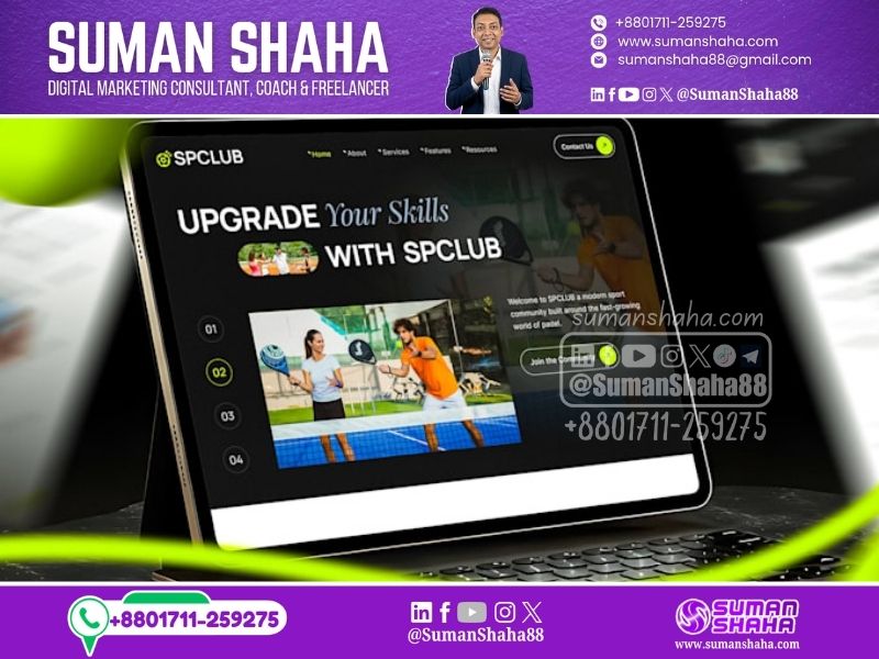 SP Club Website Design Case Study for Florence Martin
